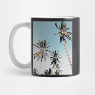 California palms, Beach art, Art print Mug